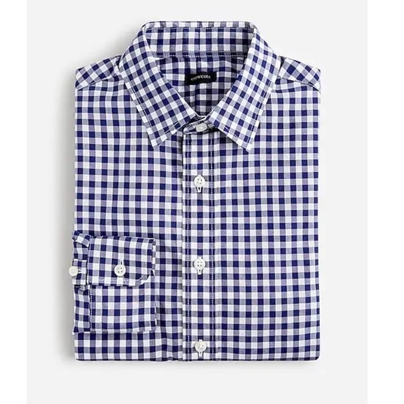 J. Crew Crewcuts Boys' Ludlow shirt AJ086 Classic Navy 10 - Picture 4 of 5